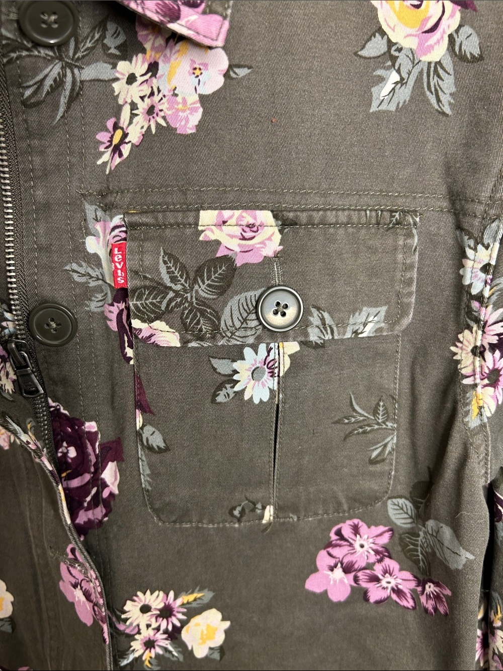 Levi’s Printed Field Floral Jacket Size S - Picture 4 of 9
